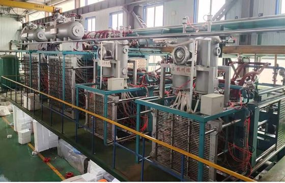 উদ্ভাবনী বাষ্প এবং ছাঁচনির্মাণ প্রযুক্তি ইপিএস ফোম ফর্ম ছাঁচনির্মাণ লাইন ফোম ফিশ বক্সের জন্য